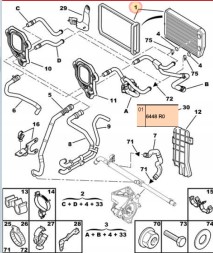 Peugeot OE 6448R0 Обігрівач boxer jumper iii ducato 06- 2.2hdi oe 6448р0