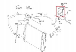 Mercedes-Benz OE A1685000249 Mercedes a-клас w168 vaneo w414 вирівнювальний бак охолоджувача
