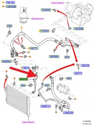 Ford OE 6G91-19D567-CC ШЛАНГ СИСТЕМИ КОНДИЦІОНУВАННЯ MONDEO 08- S-MAX 08-