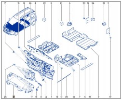 Dacia OE 658403699R Звукоізоляція маски DACIA DOKKER / LODGY