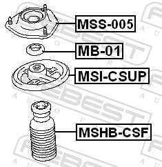 MSI CSUP FEBEST Підкладка під пружину