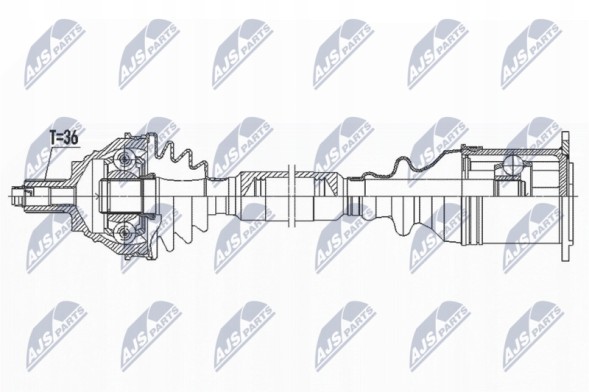 NTY NPW-VW-184 Npw-ww-184 nty приводний вал