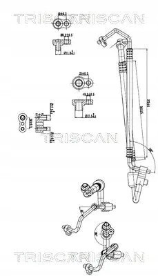 Triscan 9010 24021 Шнур кондиціонування повітря 9010 24021 triscan