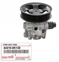 Toyota OE 44310-0K130 443100K130 TOYOTA OE TOYOTA HILUX 2015+ НАСОС ГІДРОПІДСИЛЮВАЧА КЕРМА 443100К130 ОРИГІНАЛ