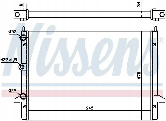 Nissens 63992 Радіатор охолодження 63992 nissens ford vw galaxy sharan