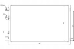 Nissens PRO/940040 NIS Конденсатор кондиціонера nissan qashqai i 1.5d 02.07 + помічник зіткнення #34