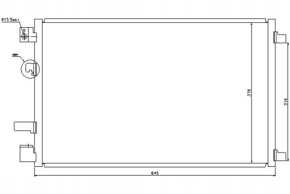 Nissens PRO/940040 NIS Конденсатор кондиціонера nissan qashqai i 1.5d 02.07 + помічник зіткнення #34