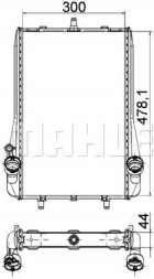 Mahle CR 1396 000P Охолоджувач води cr 1396 000р mahle