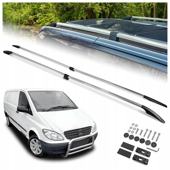 CHROMEMASTER OM-RR-D0011LG-004 Багажник на дах (рейлінги) для MERCEDES VITO W639 2003-2014, ДУЖЕ ДОВГИЙ