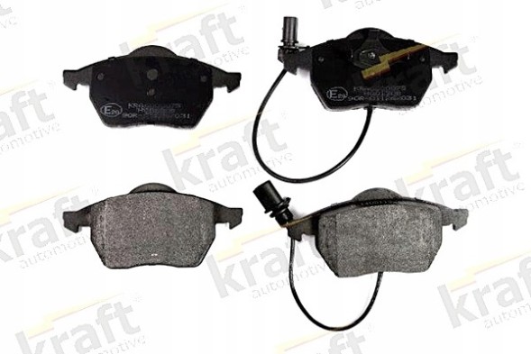 Kraft 6000075 + 6040130 AUDI A4 (8E2, B6) Гальмівні колодки + диски передні kraft AUDI A4 B6 288 мм