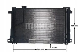 Mahle AC 786 000S Конденсатор радіатора кондиціонування повітря з осушувачем