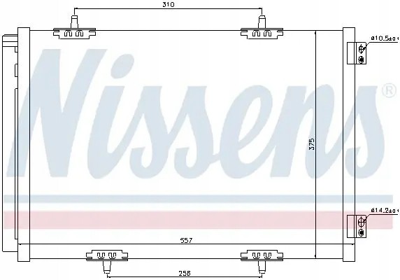 Nissens 940055 Осушувач кондиціонера радіатора охолоджувача
