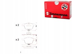 Zimmermann 109295754 ZIM Zim24142.190.1 гальмівні колодки. Ford s-max 2,5st 06- + помічник водія #33