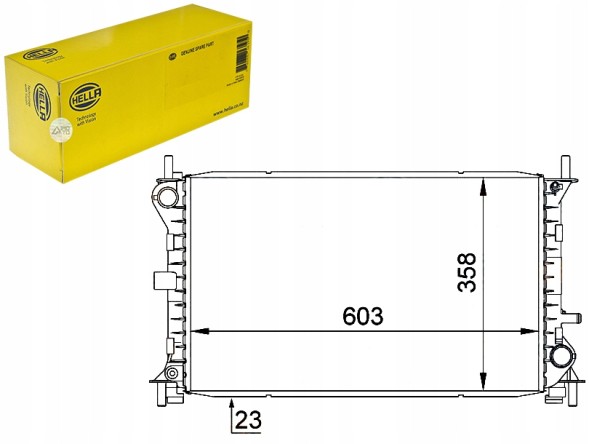 Hella 1007340409 HEL Hel8mk 376 720-291 охолоджувач двигуна - система прохолоди + помічник водія #33