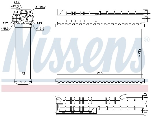 70512 NISSENS Радіатори опалення