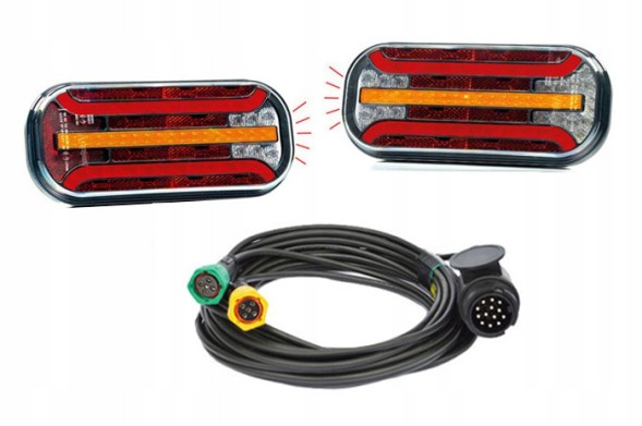 Fristom KPL347 Комплект світлодіодної лампи для причепа лафета буса FT-230 13-pin 4,5м