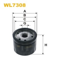 WL7308 WIX FILTERS Фільтр оливи