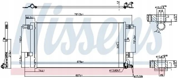 Nissens 941076 Очисник радіатора кондиціонера 941076 nissens