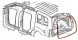 Jeep OE 55364425AG ПРОКЛАДКА КРИШКИ ЗАДНЬОЇ ДВІРІ DODGE DURANGO CHRYSLER ASPEN MOPAR