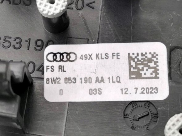 Audi OE 8W2853189S, DWP521541OE ORG DEKOR НАКЛАДКА ДЕКОРАТИВНА КОНСОЛІ КОМПЛЕКТ AUDI A5 A4 B9 8W2853189S