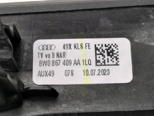 Audi OE 8W2853189S, DWP521541OE ORG DEKOR НАКЛАДКА ДЕКОРАТИВНА КОНСОЛІ КОМПЛЕКТ AUDI A5 A4 B9 8W2853189S