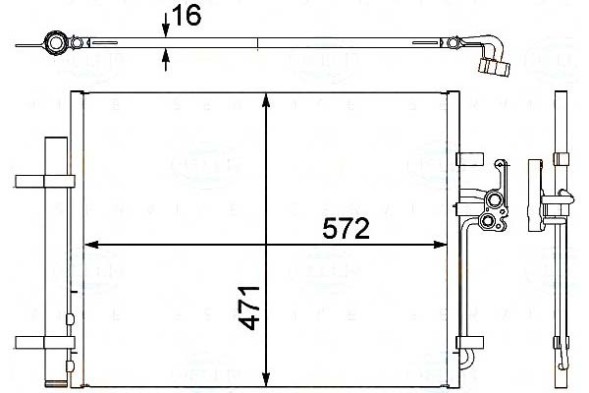 Behr Hella Service 8FC 351 303-201 BRH/GIFT Конденсатор behr hella 1437112 1405365 6g9119710cb 6 + помічник водія #31