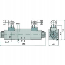 Аксесуари D1VW004CNKW Паркер cetop-ng06 4/3 p-закритийa,b,t-відкритий