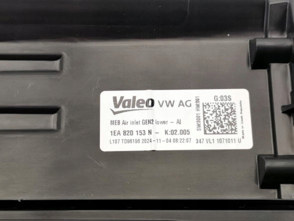 Volkswagen OE 1EA820153N, DWP526677OE Вентилятор повітродувки обігрівача vw id.4 id4 1ea820153n новий орг