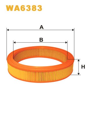 WA6383 WIX FILTERS Фільтр повітряний
