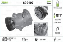 Valeo 699197 Компресор компресора кондиціонера 699197 valeo