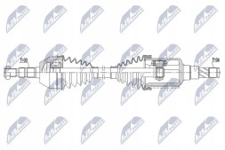 NTY NPW-DW-027 Nty приводна піввісь chevrolet cruze 1.6,1.8 09- /ліва,мтм/