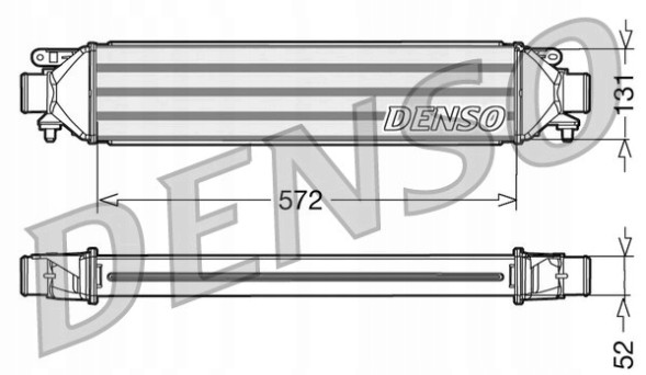 Denso DIT09107 Охолоджувач наддувочного повітря denso dit09107