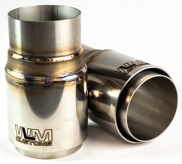 WLM Customs WLM-CH90DWP Кінець витяжки WLM 90мм Двошаровий прямий