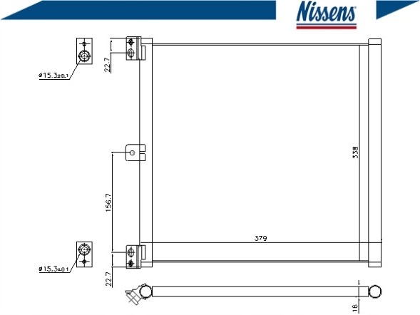 Nissens 940703 Конденсатор porsche 911 12-/porsche boxter 12-