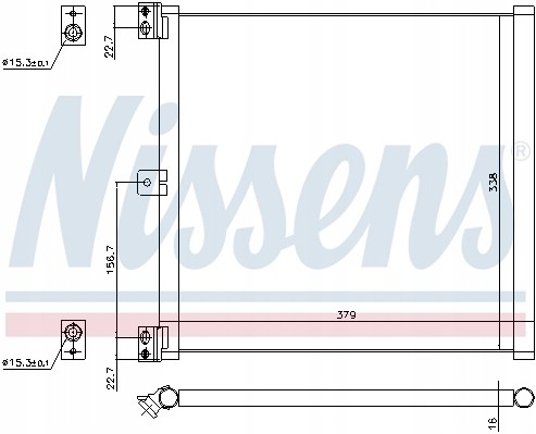 Nissens 940703 Конденсатор porsche 911 12-/porsche boxter 12-