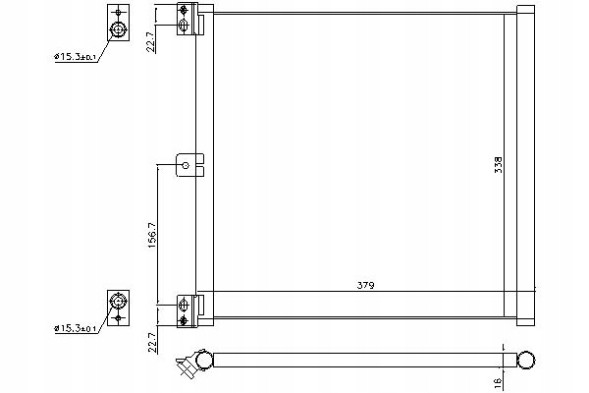 Nissens 940703 Конденсатор porsche 911 12-/porsche boxter 12-