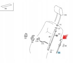 Mercedes-Benz OE МЕХАНІЗМ ПІДГОЛОВНИКА MERCEDES W140 W202 A1409700126