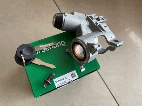 Borsehung 357905851D NOWA OE OEM ORG KOMPLETNA STACYJKA BEZCZKA BLOKADA ZAPŁONU KOSTKA STACYJKI 2 KLUCZYKI VW GOLF II 2 JETTA 1986-> 1988 1989 1990 1991 1992 НОВИЙ ПОВНИЙ ОРИГІНАЛЬНИЙ ЗАМОК ЗАПАЛЮВАННЯ З КОНТАКТНОЮ ГРУПОЮ VW GOLF II 2