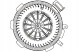 Hella 8EW 351 034-071 HEL/GIFT Двигун повітродувки mercedes sprinter 06- +ac hella