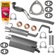Edex EDXZ-C1S05F8L8H7Q1K9 Комплект глушників для opel meriva 1 i a 1.6 hatchback 2003 - 2010