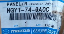 Mazda OE Стовп задній правий - Mazda MX-5 NC NGY1749A0C