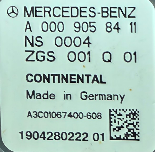 Mercedes-Benz OE SENSOR CZUJNIK NOX A0009058411 MERCEDES Датчик датчика nox a0009058411 mercedes - continental vitesco