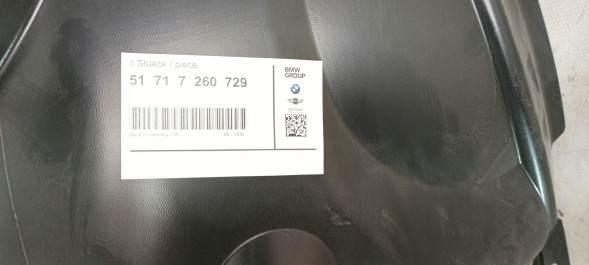 BMW OE 51717260729 7260729 BMW F32 F33 F36 ORYGINAŁ 502508452 BMW F32 F33 F36 підкрилок лівий передній 7260729 OE