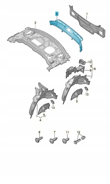 Audi OE НОВЕ ОРИГІНАЛЬНЕ AUDI 8W8813331TA ПІДСИЛЮВАЧ