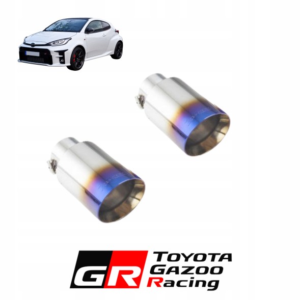 Китай ES-TY21-BLUETIPS Сині 4" вихлопні наконечники Toyota Yaris GR 2021-