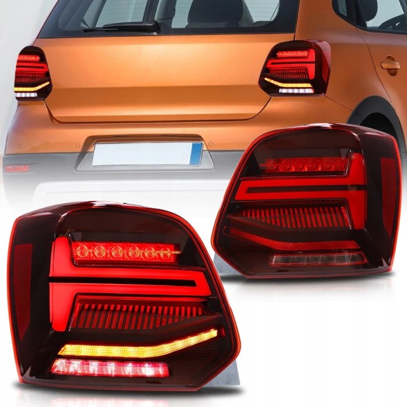 VLAND LDVWV4 9533913E mhm Комплект задніх ліхтарів Vland Led Neon з динамічними діодами для Vw Polo V 6R 6R0 2009-2017