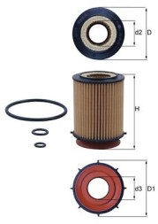OX982D MAHLE ORIGINAL Фільтр мастил