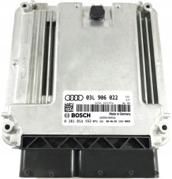Audi OE 03L906022 0281014592 KOMPUTER STEROWNIK SILNIKA AUDI A4 B8 2.0 TDI КОМП'ЮТЕР КОНТРОЛЕР ДВИГУНА AUDI A4 B8 2.0 TDI 03L906022 0281014592