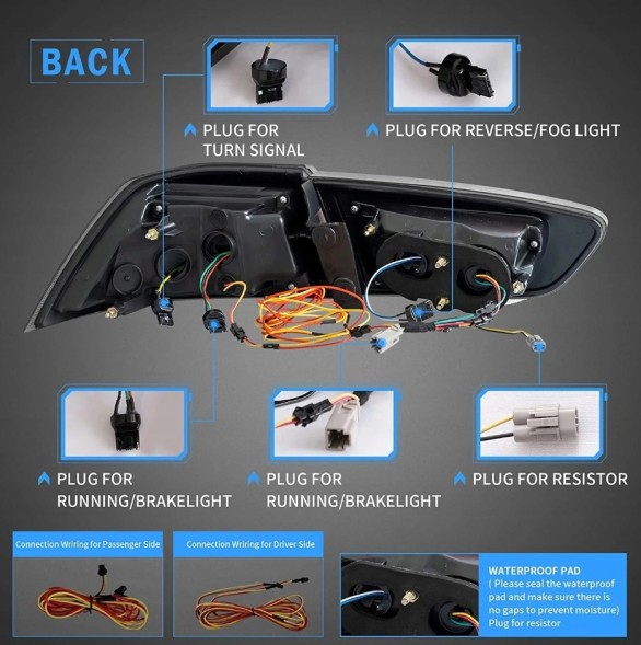 VLAND LDMI14 523491-7 mhm Світильники тиль ne kpl Full Led Bar Неон Діоди Тюнінг Mitsubishi Lancer VIII 8