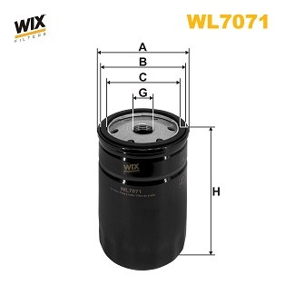 WL7071 WIX FILTERS Фільтр оливи